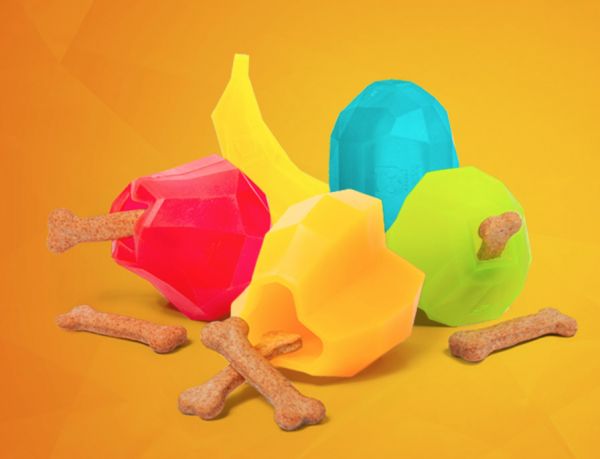 ZeeDog Super Fruits Paprika Kongs für Hunde Hundespielzeug Sooky�s